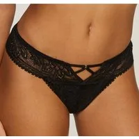 LASCANA String mit edlem Cut-Out aus floraler Jacquardspitze