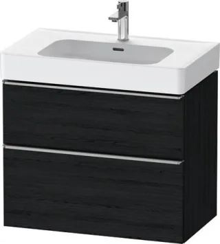 Duravit D-Neo Waschtischunterbau wandhängend Eiche Schwarz Matt 784x452x625 mm - DE4377070160000 DE4377070160000