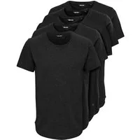ONLY & SONS T-Shirt ONSMATT LONGY SS TEE 5-PACK (Packung, 5-tlg) Baumwolle, relaxed fit