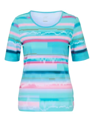JOY sportswear - ALEYNA T-Shirt blue lagoon print - Gr. - 44