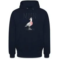 Spreadshirt Hoodie Moin Möwe Norddeutschland Seemann Unisex Hoodie (1-tlg)