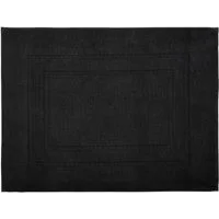 Kleine Wolke Badematte Plaza, Höhe 60 mm, beidseitig nutzbar, fußbodenheizungsgeeignet, Baumwolle, rechteckig, Badteppich, Uni Farben, mit Bordüre, Hoch-Tief Effekt