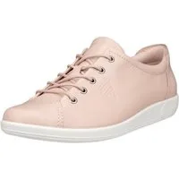 Ecco Soft 2.0 Tie (leichte und flexible Sohle) hellrosa Damen Sneaker