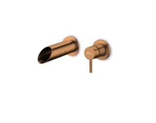 JEE-O pure Wand-Waschtischarmatur mit Auslauf, bronze, 300-1524 300-1524