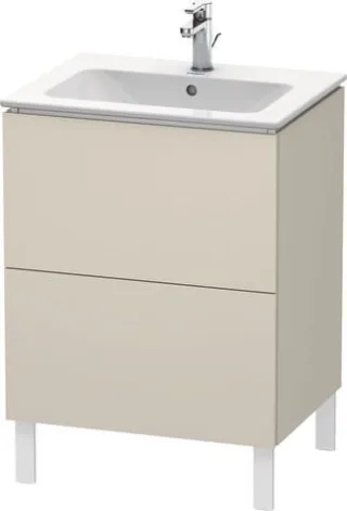 Duravit L-Cube Waschtischunterbau bodenstehend Taupe Supermatt 620x481x704 mm - LC662508383 LC662508383
