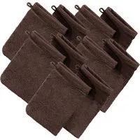 Erwin Müller Waschhandschuh Waschhandschuh "Heidelberg" 10er-Pack, Frottier, Walk-Frottier Uni