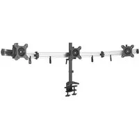 HFTEK Monitor-Halterung, (3-Fach-Monitorarm - Tischhalterung für 3 Bildschirme von 15 – 27 Zoll)
