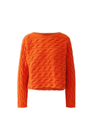 Oui - SIRAH Pullover orangeade - Gr. - 36