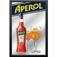Dekospiegel KS143 Aperol - Flasche und Gläser - Bedruckter Spiegel