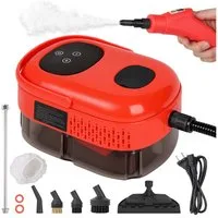 VIVIHEYDAY Handdampfreiniger 2500W Tragbarer Dampfreiniger mit 3 Verschiedene Bürstenköpfe, Dampfreiniger Handgerät hocheffizient Reinigungsgerät