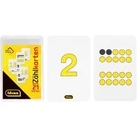 Idena Lernspielzeug Idena 656014 - Zählkarten, 21 Stück, Zahlen von 0 - 20