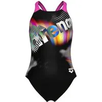 Arena Badeanzug Arena Mädchen Badeanzug Lit Logo Swimsuit V Back 010690