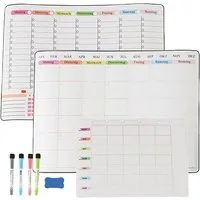 relaxdays Magnettafel Whiteboard für Kühlschrank 3er Set