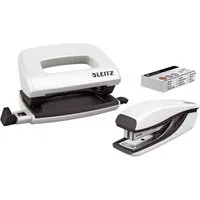 LEITZ Lochstanzer Leitz 5561-20-01 Set Mini Locher Heftgerät NeXXt WOW - perlweiß