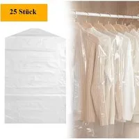 BAYLI Kleiderschutzhülle 25er Set Kleiderschutzhülle Transparent, Mantelschutz durchsichtig