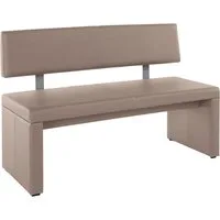 OTTO home Sitzbank Charissa, mit Lehne, Breite 140, 160 oder 180 cm