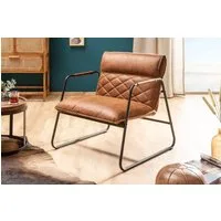 riess-ambiente Sessel MUSTANG LOUNGER antik hellbraun, Loungesessel · Wohnzimmer · Retro