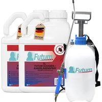 FUTUM Insektenspray Kakerlaken Spray Schaben Spray Küchenschaben Abwehr, 10 l, biozidfreie Formel, auf Wasserbasis, geruchsarm, brennt / ätzt nicht