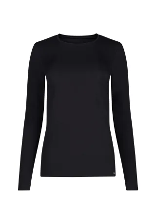 SKINY - Skiny Damen Shirt langarm Cotton Essentials black
