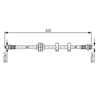Bosch Bremsschlauch vorne Alfa 147 156 Gt