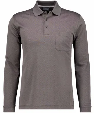 RAGMAN - Poloshirt Jacquard anthrazit - Gr. - M