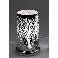 formano Tischleuchte Touch, nicht enthalten, Touchfunktion, Silber, Baum, H: 24cm