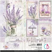 Ciao Bella Motivpapier Scrapbook-Papier Morning in Provence, 12 Blatt