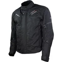 roleff Motorradjacke RO545 - Schwarz, wasserdicht, atmungsaktiv & mit Protektoren auch in großen Größen, in verschiedenen Farben erhältlich