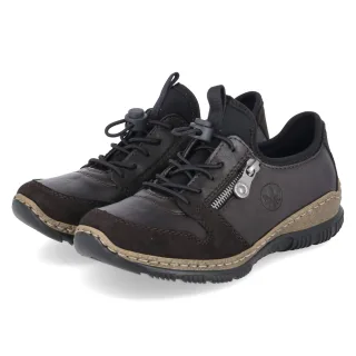 Rieker Slip On Sneaker  Braun - Gr. 36 -  Textil