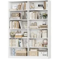 Homfa Bücherregal 188,7cm Standregal Büroregal Raumteiler, mit 12 Fächern, Holz, 120x30x188,7cm