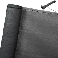Woltu Blende, Zaunblende Schattiernetz mit Kabelbinder,anthrazit