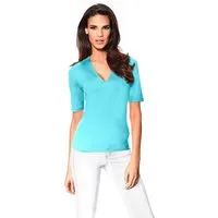 heine T-Shirt V-Shirt Kurzarm