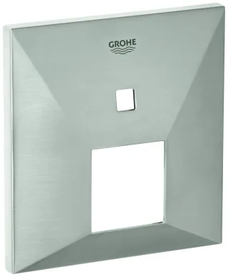 Grohe Rosette 48437 eckig für EHM- Fertigmontagesets 2 ASV supersteel, 48437DC0 48437DC0