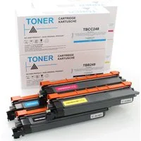 ABC Tonerkartusche, (Set 4x Toner für Brother TN248 DCP-L3515cdw DCP-L3520cdw, Brother DCP-L3515cdw DCP-L3520cdw DCP-L3520cdwe DCP-L3527cdw DCP-L3555), cdw DCP-L3560cdw HL-L3215cw HL-L3220cw HL-L3220cwe HL-L3240cdw HL-L823