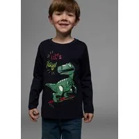 KIDSWORLD Langarmshirt LET´S PLAY Langarm, Basic-Stil, aus Baumwolle