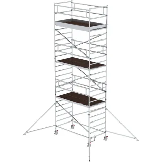 Munk Rollgerüst 1,35 x 2,45 m mit Ausleger & Doppel-Plattform - 168636