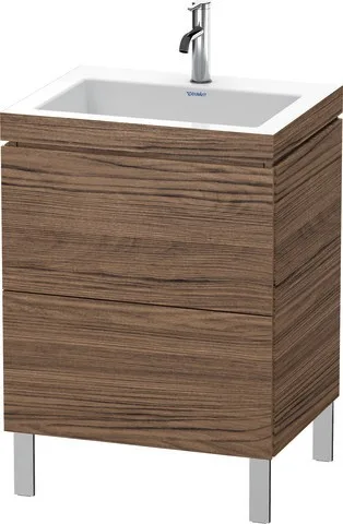 Duravit L-Cube c-bonded Set bodenstehend Nussbaum dunkel Matt 600x480x698 mm - LC6936O2121 LC6936O2121
