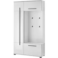 Home affaire Kompaktgarderobe Cantara Flurgarderobe, modern, 2 Farben, 111 cm breit vielseitig einsetzbar, unterschiedliche Stauraummöglichkeiten