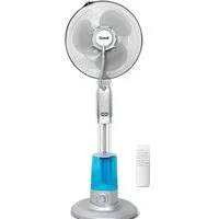 Gotoll Standventilator 120cm GLMF-40 mit 3,2 Liter Wasserkühlung 3 Geschwindigkeiten, Sprühnebelventilator mit Wassernebelspray, 70°-Oszillation,3modi