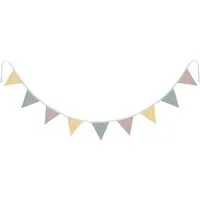 KINDSGUT Wimpelkette Konfetti, 100% Baumwolle, Geburtstag, Party, Feiern, Girlande
