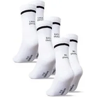 OCCULTO Tennissocken Damen & Herren Statement Tennis Socken 3er Pack (Modell: Leo) (3-Paar)