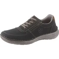Rieker Schnürschuh mit seitlichem Reißverschluss, Freizeitschuh, Halbschuh, Schnürschuh