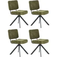 Jockenhöfer Gruppe Drehstuhl Gloria (Set, 4 St) (Set, 4 St), Inklusive Drehfunktion (360), Taschenfederkern, bis 150kg belastbar