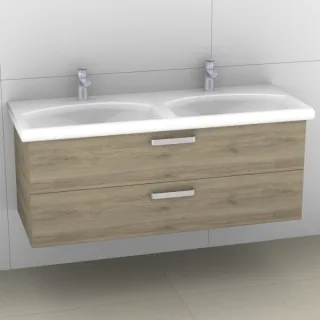 Artiqua 412 Waschtischunterschrank für Daylight K0729, Sanremo Eiche quer NB, 412-WU2L-I03-7144-428 412-WU2L-I03-7144-428