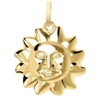 My Gold Sonnenanhänger Damen & Mädchen Anhänger Sonne Gold 333 (8 Karat) - Sun (Set, 1-tlg., inkl. Schmuckbox), Geschenke