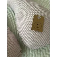 Loolay Stillkissen Schwangerschaftskissen Seitenschläferkissen Stillkissen TYP A 330cm, Attmungsaktive WAFFELPIQUE + GLATT Baumwolle XXXL Lagerungkissen, MUSTER: Waffel ROSA/ Grau, LOOLAY® Stillkissen + Bezug, 100% Europäische Stoffe unf Kleinserien-