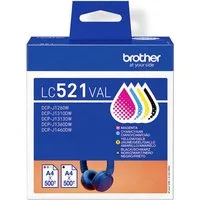 Brother Brother Druckerpatrone Brother LC521 Value Pack - 4er-Pack - Sc Origin Tintenpatrone