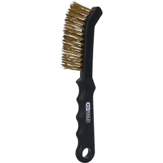 KS Tools Messingdraht-Bremssattel-Drahtbürste 2-reihig, glatt - 201.2340