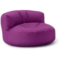 Lumaland Sitzsack Round Sofa Sitzkissen Bean Bag Couch Lounge, inkl. Rückenlehne In-& Outdoor 90x90x50cm