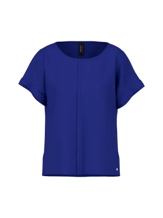 Marc Cain Additions - Weite Bluse aus fließender Qualität - Gr. - 36
